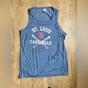 NWOT St. Louis Cardinals Blue Tank Top M